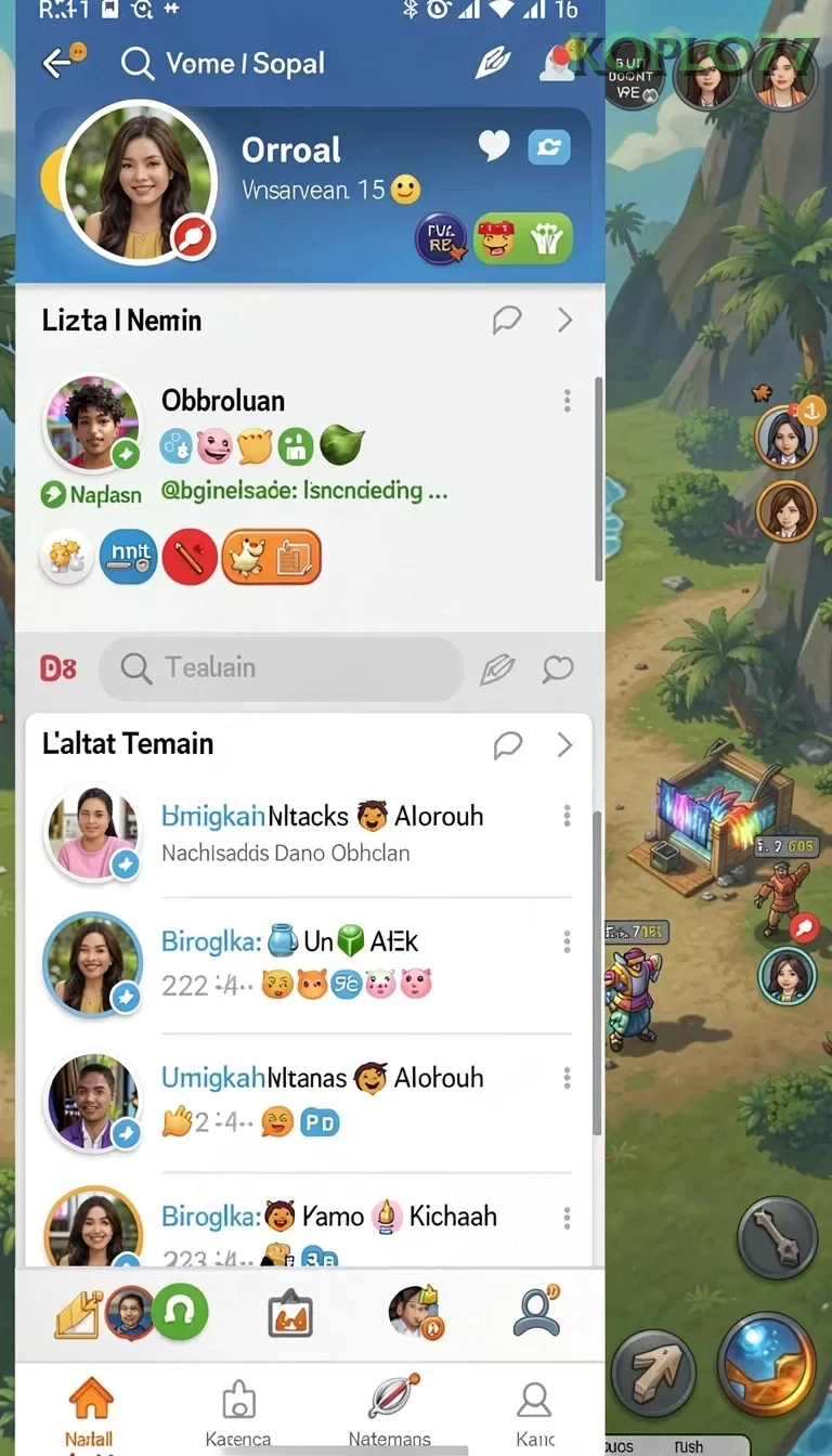 Cuplikan layar MACANTOGEL — aktivitas