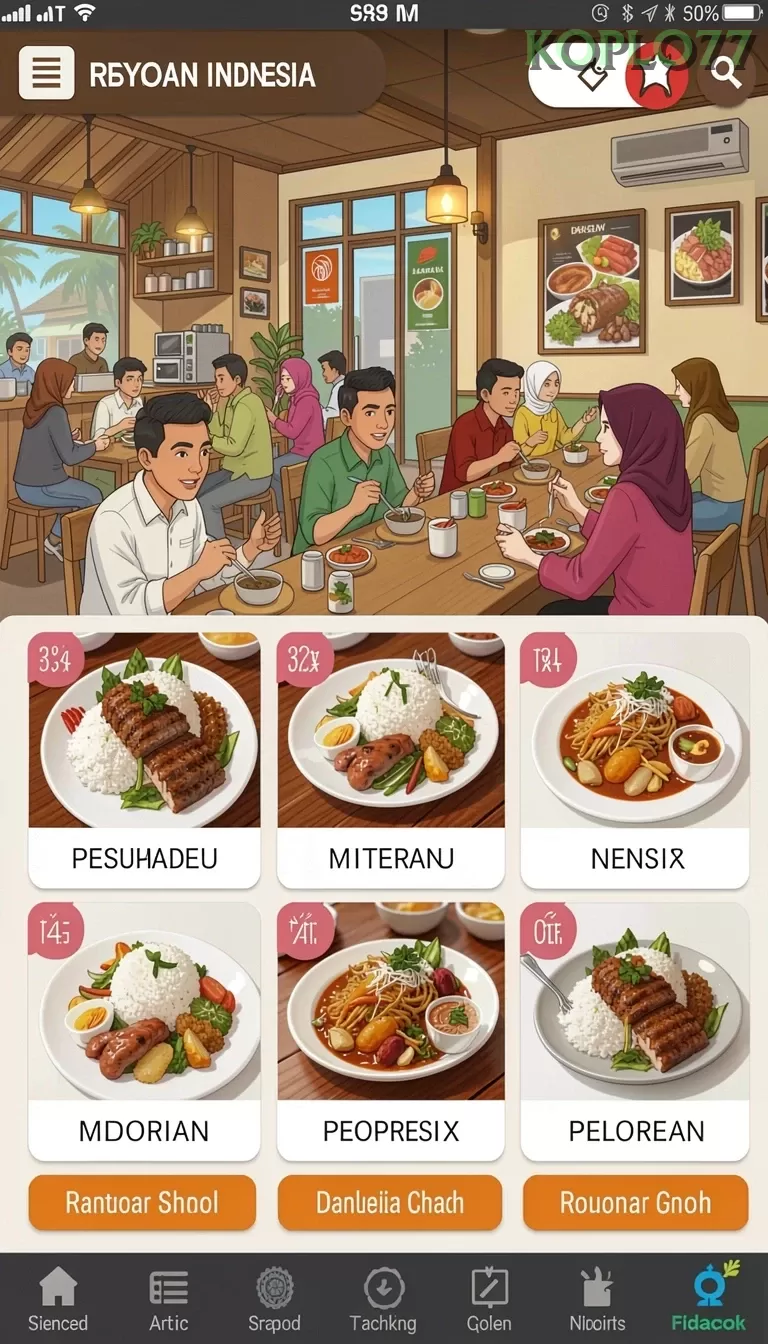 Cuplikan layar INDO178 — menu navigasi
